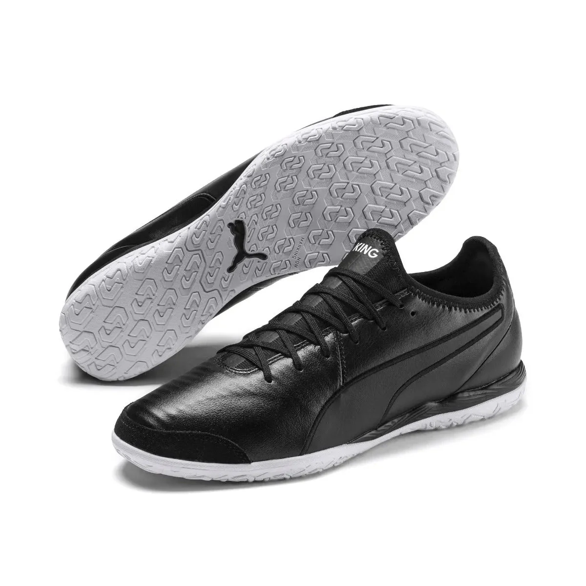 Puma King Pro TT - Black-White - Image 3