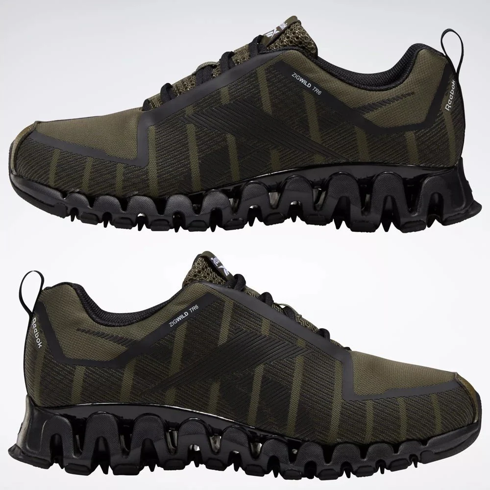 Reebok ZigWild TR 6 Shoes - Army Green-Black 7.5