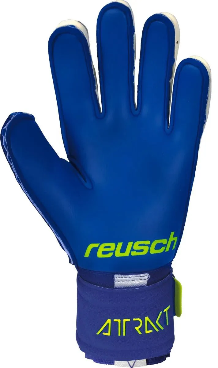 Reusch Attrakt Duo Ortho-Tech Goalkeeper Gloves - Blue-Volt - Image 3