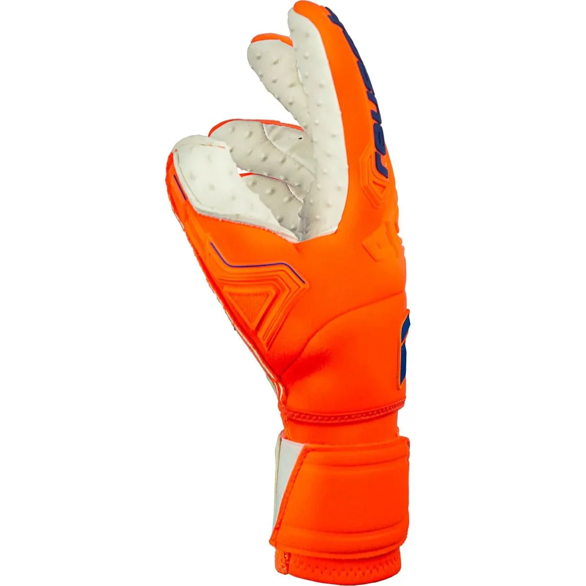 Reusch Attrakt FS Freegel Speedbump Ortho-Tec Goalkeeper Glove - Orange-Blue - Image 3