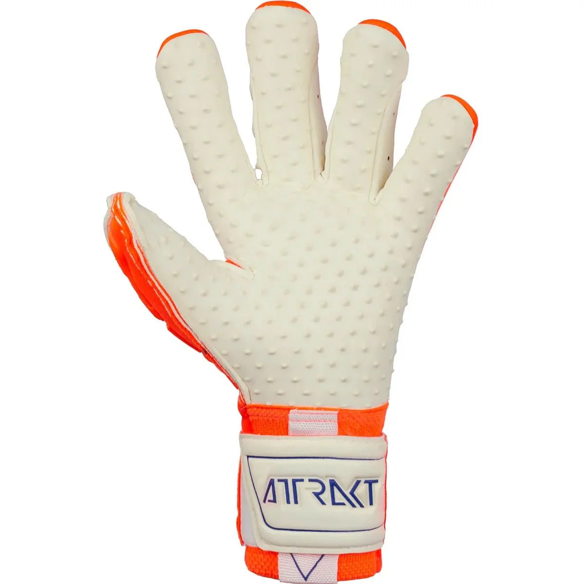 Reusch Attrakt FS Freegel Speedbump Ortho-Tec Goalkeeper Glove - Orange-Blue - Image 4