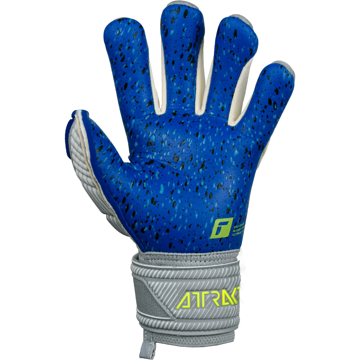 Reusch JR Attrakt Fusion FS Guardian - Grey-Yellow-Blue - Image 3