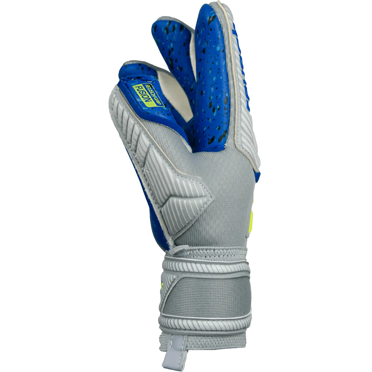 Reusch JR Attrakt Fusion FS Guardian - Grey-Yellow-Blue - Image 4