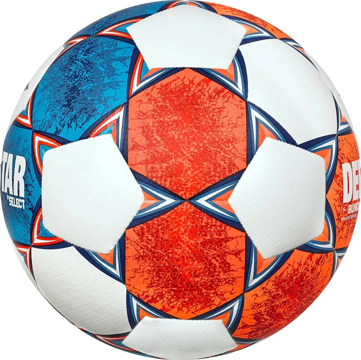 Select Derbystar Brilliant Bundesliga Ball - White-Blue-Orange - Image 4
