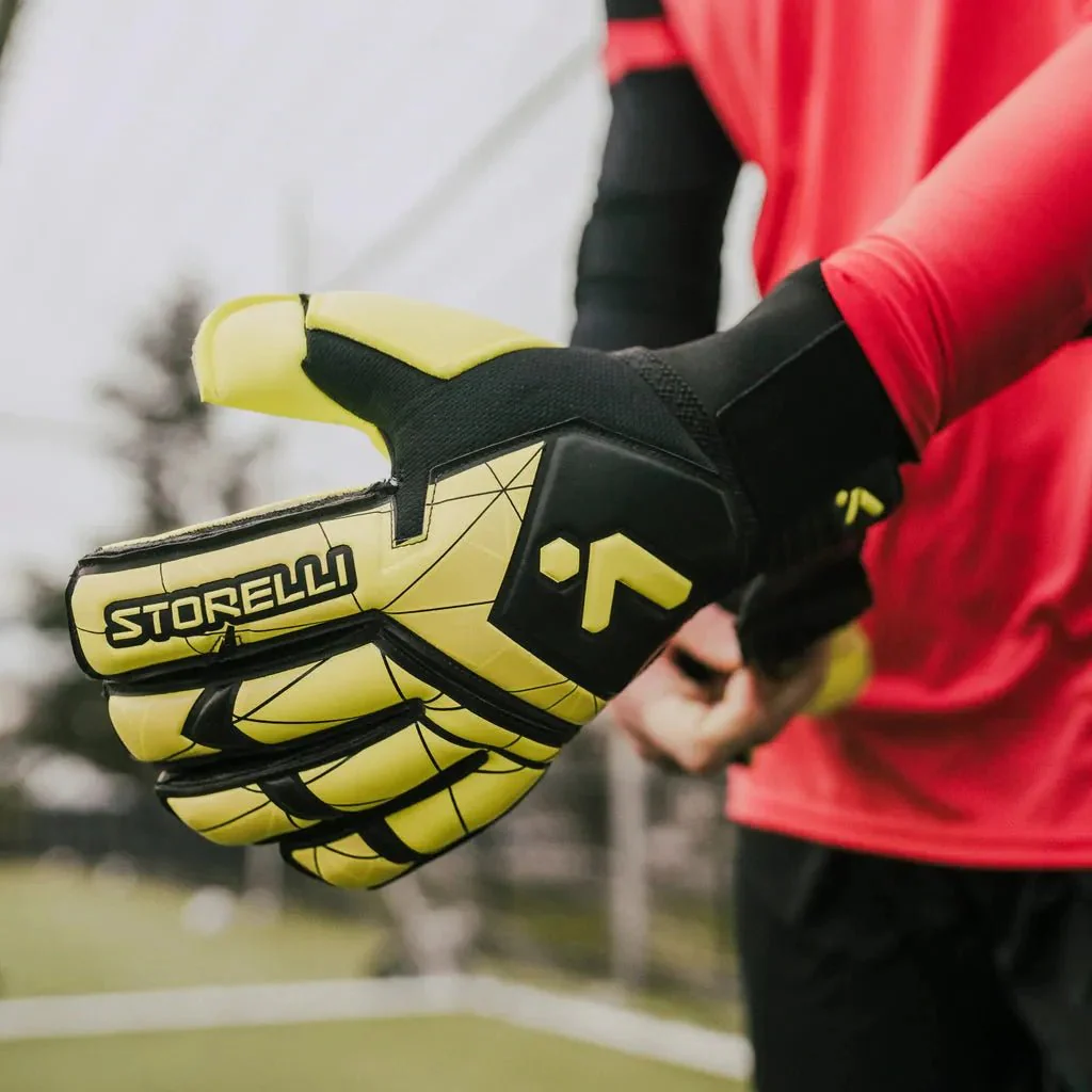 Storelli JR Gladiator 3.0 Recruit with Spine Glove - Yellow-Black - Image 5
