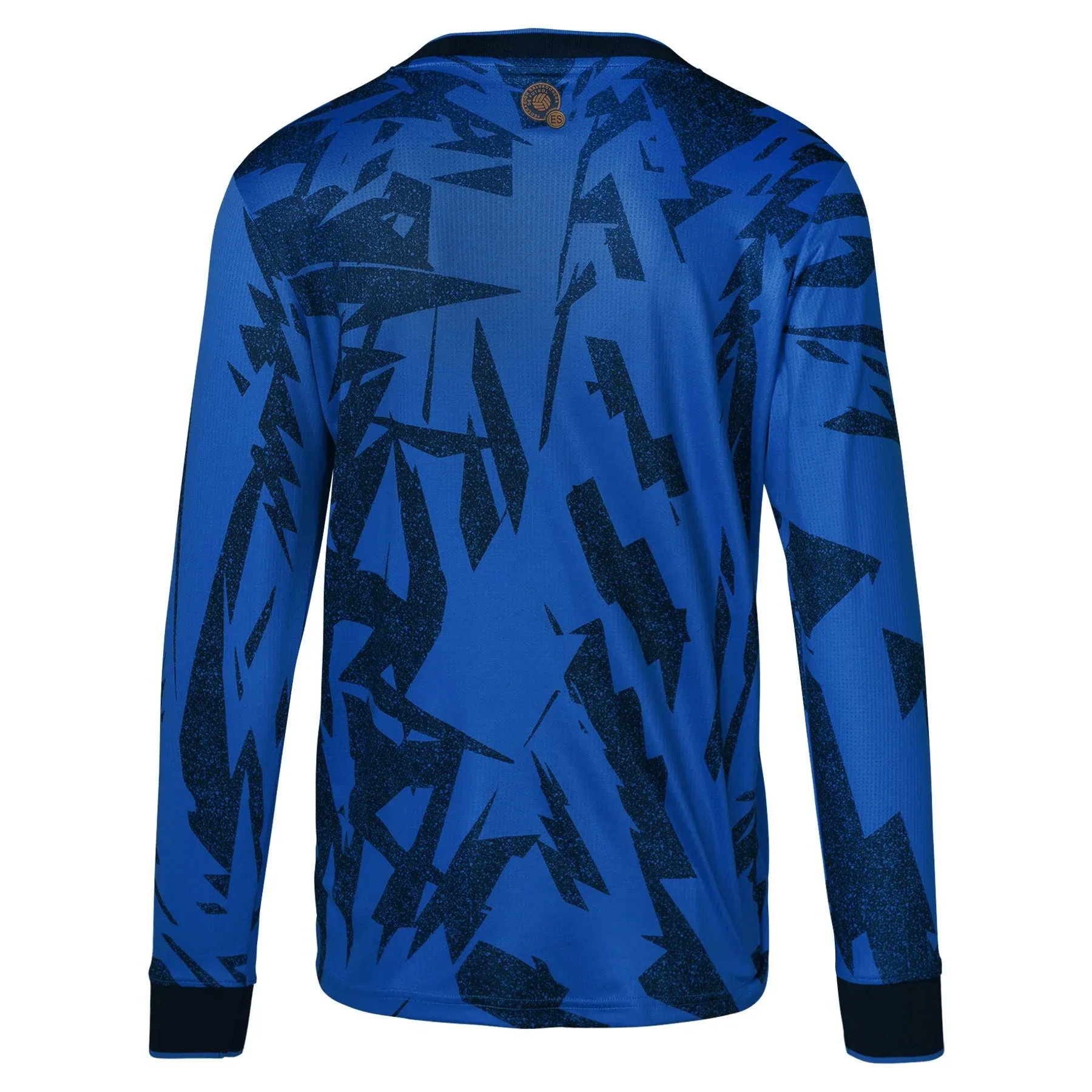 Umbro 2023-24 El Salvador Home Long-Sleeve Jersey - Blue-Black - Image 2